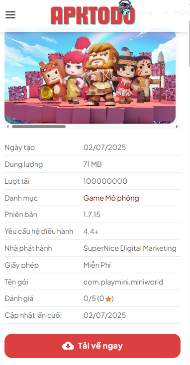 Hướng Dẫn Tải Và Cài Đặt Hack Mini World Miễn Phí