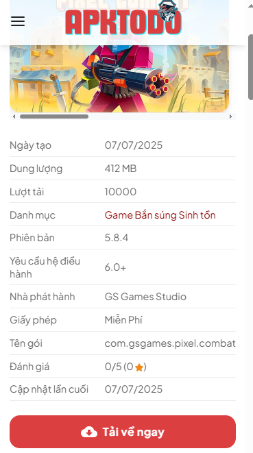 Hướng Dẫn Tải Và Cài Đặt Hack Pixel Combat Mới Nhất